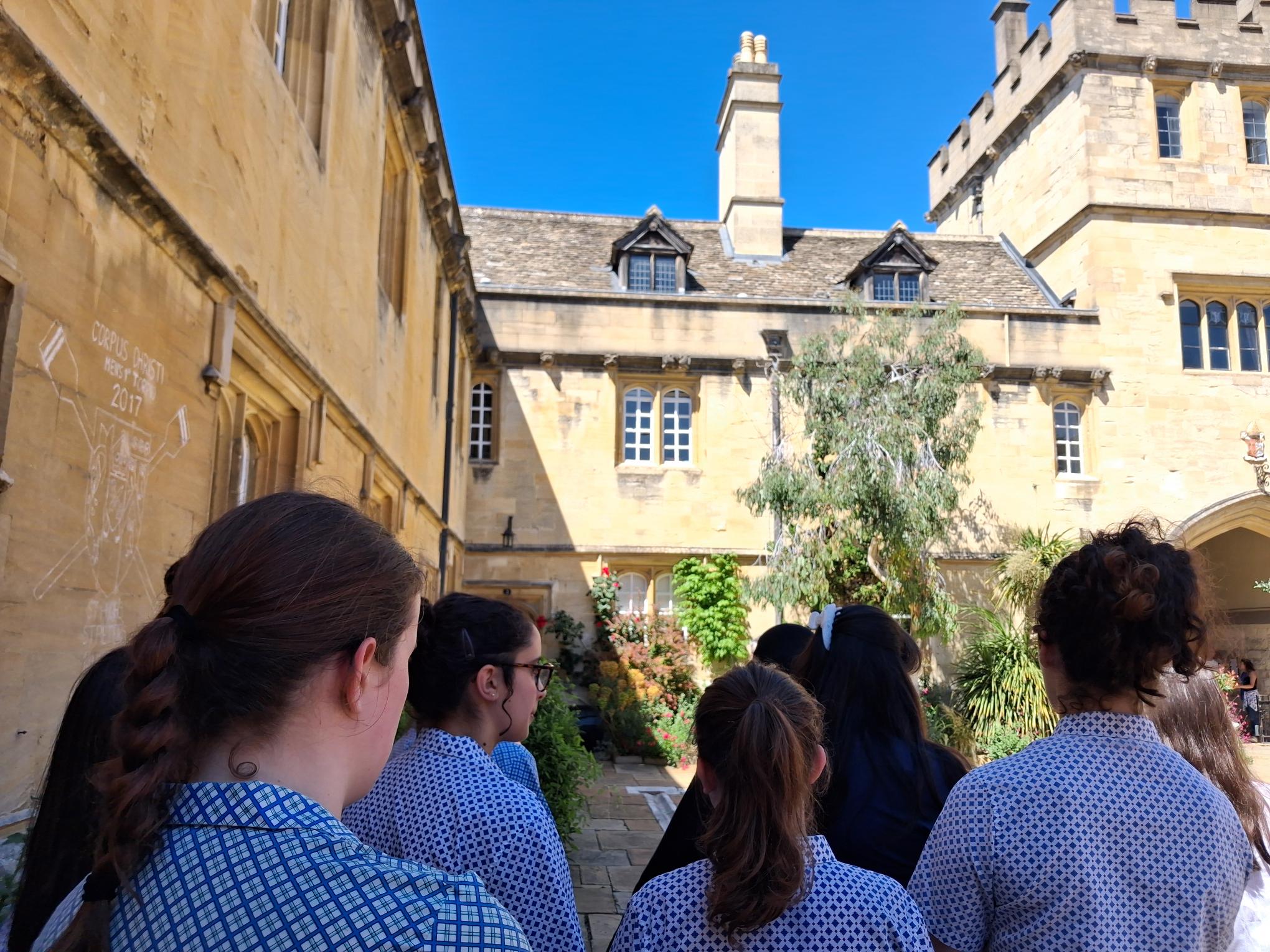 Image of students in Corpus Christi College