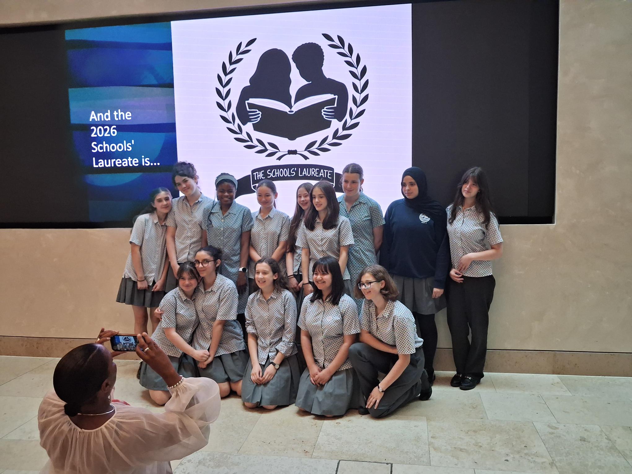 Students from Grey Coat Hospital at the Schools' Laureate ceremony